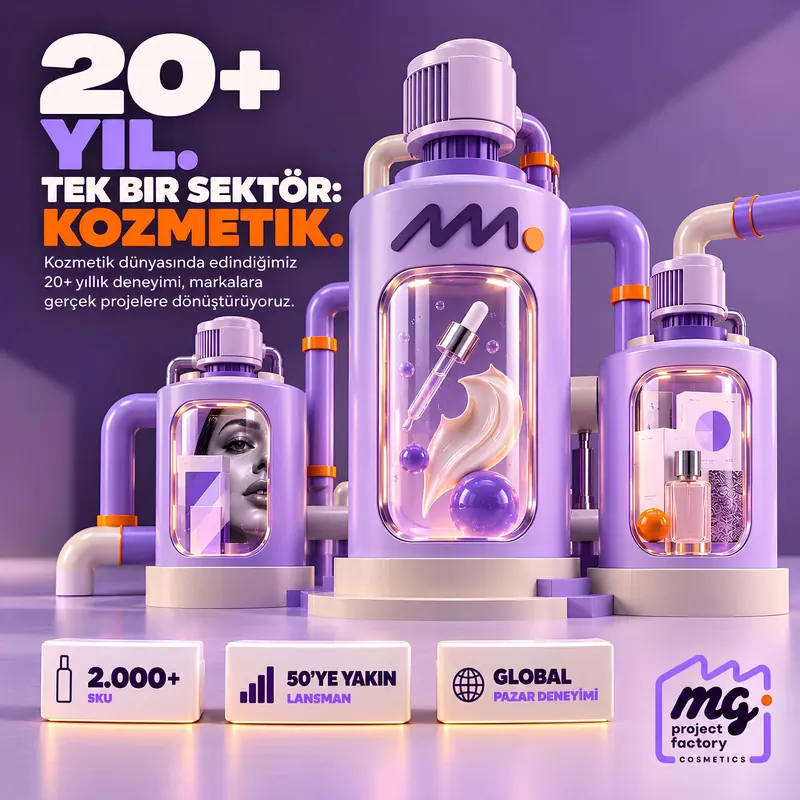 20+ yıl. Tek bir sektör: kozmetik.